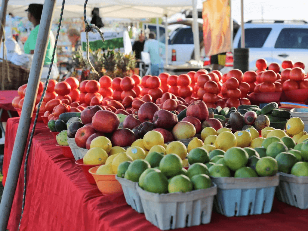 fresh fruit at the farmers market in cape coral