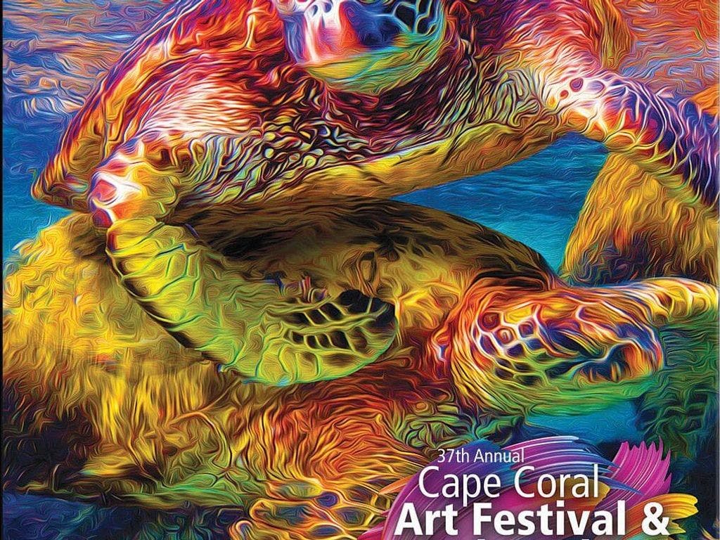 cape coral art festival and market place banner